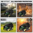 thumbnail image 5 of Ayamaya 210D Heavy Duty  Lawn Mower Cover, Adjustable Riding Lawn Mower Covers for Outdoor-Black, 5 of 7