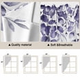 thumbnail image 5 of Purple Eucalyptus Leaves Swag Curtains for Kitchen/Bedroom/Living Room, Spring Summer Botanical Scalloped Curtains 63 Inch Long, Rod Pocket Window Swag Topper Curtains Valances 2 Panels Set 36"x63", 5 of 8