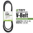 thumbnail image 2 of 8TEN Deck Belt for John Deere S1642 S1742 107-17HS M124895 42 inch 810-CBL2215T, 2 of 4