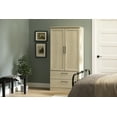 thumbnail image 3 of South Shore Acapella Wardrobe Armoire, in Bleached Oak, 3 of 15