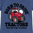 thumbnail image 3 of Instant Message - Born To Drive Tractors School - Toddler & Youth Girls Short Sleeve Graphic T-Shirt, 3 of 6