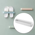thumbnail image 3 of colgante, colgador montado, pantuflas plegables Estante de almacenamiento autoadhesivo, soporte montado en la pared , para blanco perfecl Soporte para pantuflas, 3 of 8