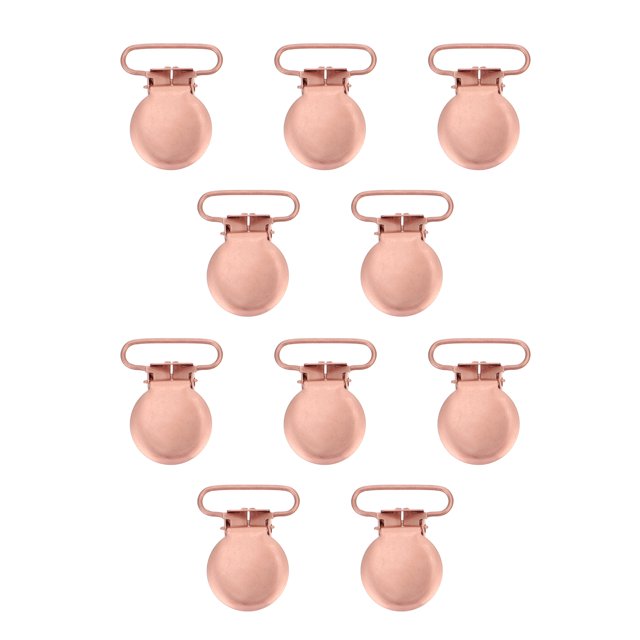 10pcs Simple Iron Round Duckbill Buckles Iron Strap Clips Iron Strap Buckles
