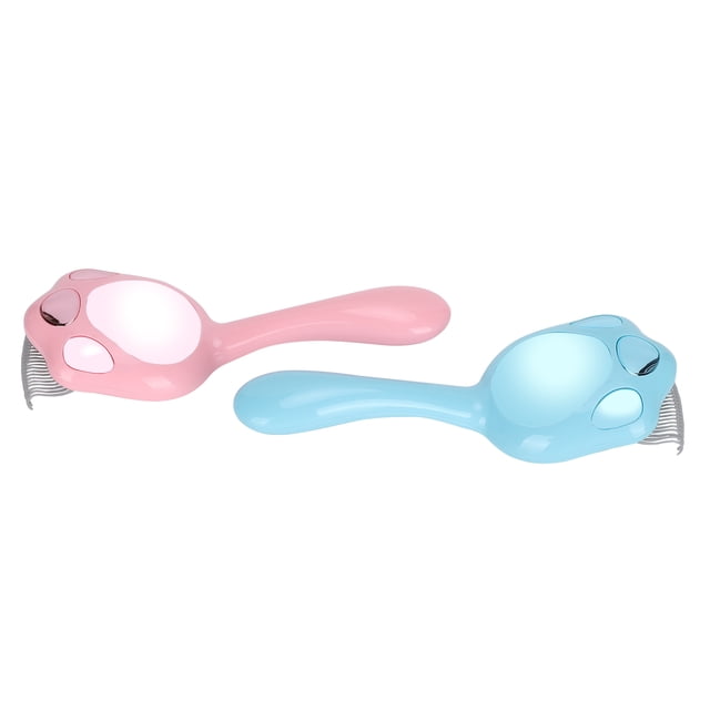 Peine Para Pelo De Gato, Peine Para Quitar El Pelo, Cepillo Para Quitar Enredos, Herramienta Para El Cuidado De Mascotas, Color Rosa Y Azul