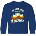 thumbnail image 3 of Inktastic Hanukkah Funny Here for Latkes Long Sleeve Youth T-Shirt, 3 of 5