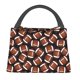thumbnail image 1 of Easygdp Brown Football On Black Bolsa de Almuerzo Insulada Reutilizable, Bolsa de Mano y Bandolera para Oficina, Trabajo, Viajes, 1 of 6