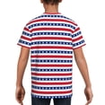 thumbnail image 5 of Wukai Stars And Stripes Youth Unisex Short Sleeve T-Shirt for Boys, Girls, Teens, and Kids-Large, 5 of 7