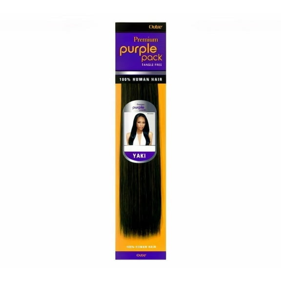 Outre Premium Purple Pack Yaki 100% Human Hair 10"
