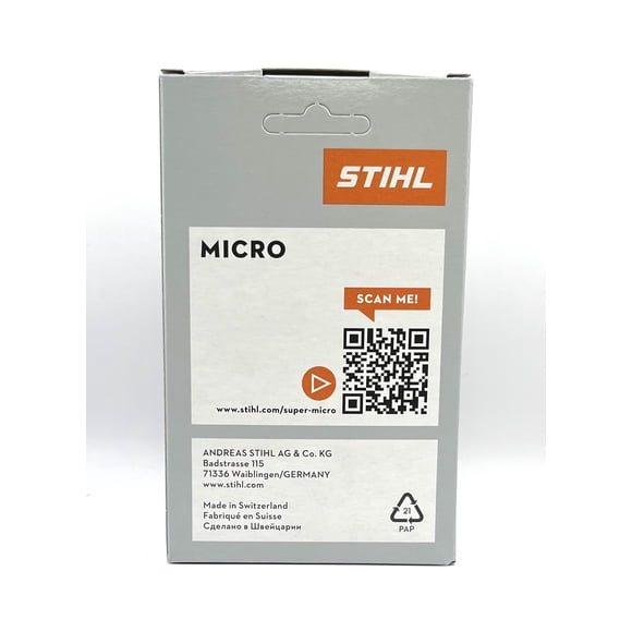 Stihl Lot de 2 Maillons d'Entraînement 61PMM3 55 16 Pouces 3/8 Pouces Picco Micro.043 Chaîne de Scie de Guage