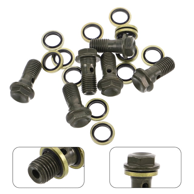 NUOLUX 6Ud Tornillo De Para Motocicleta Con Arandelas De Para Mantenimiento