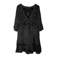 thumbnail image 4 of Icvfdpl Robes pour Femmes Invitées de Mariage, Col en V Dentelle Ajourée Vacances Bikini Couverture Fluide Boho Maxi Robe Mode Florale Robe d'Été pour Femmes, Taille Unique, 4 of 4