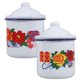 thumbnail image 1 of 2 piezas Cacupa de té de esmalte suave Topicón de comedor de té chino contenedor de bebida vintage, 1 of 5