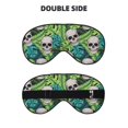 thumbnail image 2 of Naloa Skull and Palm Leaves Print Sleep Mask for Sleeper, Light Blocking Sleeping Eye Mask for Women Men, Eye Shade with Adjustable Strap for Travel, Nap,Meditation, 2 of 7