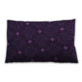 thumbnail image 1 of Ahgly Company Patterned Outdoor Rectangular Deep Purple Lumbar Throw Pillow, 13 inch by 19 inch, 1 of 5