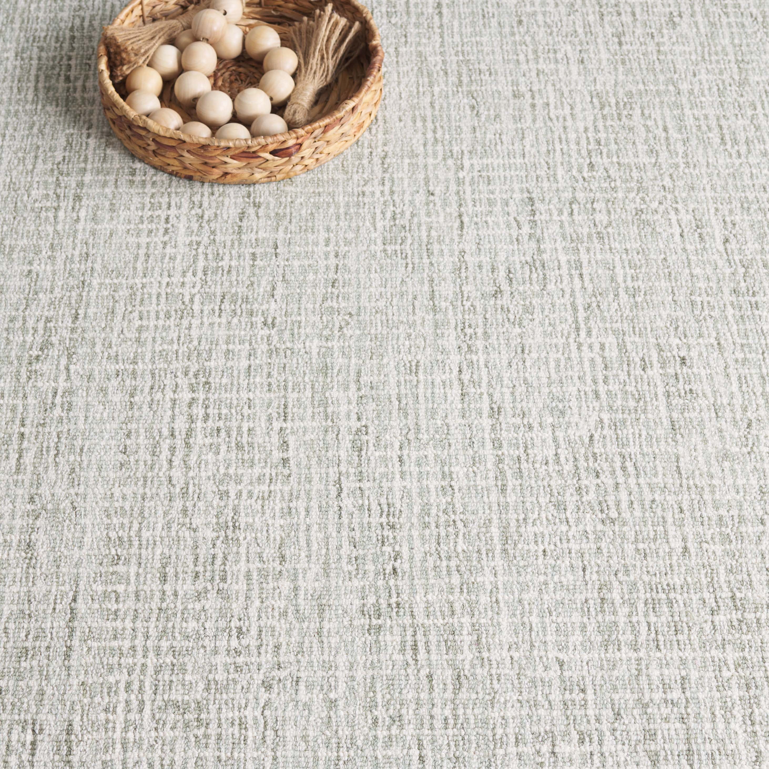 SAFAVIEH Abstract Emely Abstract Wool Area Rug, Sage/Ivory, 8' x 10'