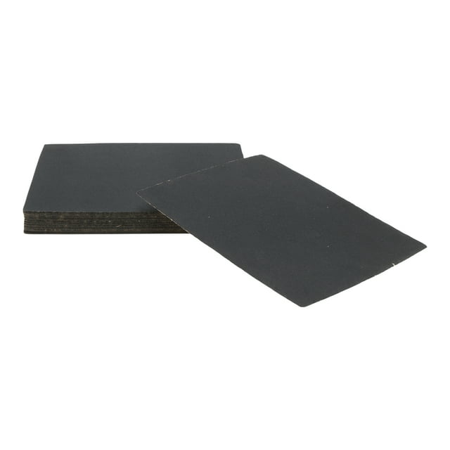 Hojas de lijado de gancho y bucle Unique Bargains 140x115mm negras 320 grano, molienda y pulido eficientes en la fabricación y reparación de automóviles, procesamiento de metales