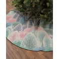 thumbnail image 2 of Christmas Tree Christmas Tree Skirt 48 Inches Large Christmas Skirt Tree, Pink Xmas Tree Winter Snowflake Tree Skirt Christmas Decorations for Fireplace Party Holidays Indoor Outdoor, 2 of 7