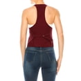 thumbnail image 4 of Women's Casual Solid Racerback Vest Button Down Closure, 4 of 7