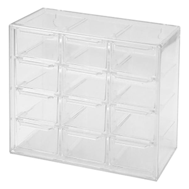 Caja de almacenamiento de rejilla, caja de almacenamiento de rejilla Contenedor de almacenamiento transparente a prueba de polvo Contenedor de rejilla El mejor de su clase