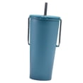 thumbnail image 4 of Botella de agua aislada de acero inoxidable para té y café, taza de viaje reutilizable de 20oz, taza térmica para viaje, Bar, Picnic, restaurante Azul, 4 of 8