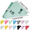 thumbnail image 2 of Corner Paper Clips, 1.53x2.04 Inch,Triangular Transparent File Corner Clip,Translucent Colored Paper Clips, Cute Plastic Bunder Clip for Office,Prevent Book Corner Curling,Holds to 40 Sheetes(10 Pcs), 2 of 8