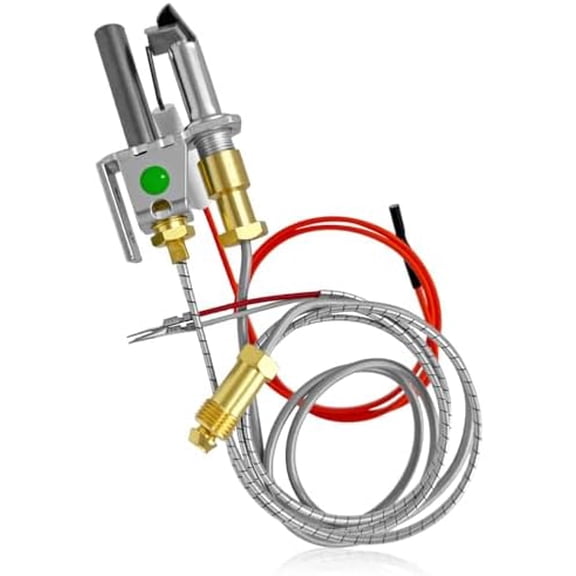 Natural Gas Pilot Assembly Fit for Heat N Glo Stoves SL2000 4000 5000 6000 Gas Fireplace Insert with Thermopile Replace 446-512A HSRV 446-512A SRV 446-512B$$Plumbing & HVAC