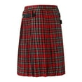 thumbnail image 2 of Aihuaihua Men's Utility Kilt Scottish Traditional Style Skirt High Waist Plaid Pleated Skirt Mens Modern Gothic Kilts Fall Winter, 2 of 4
