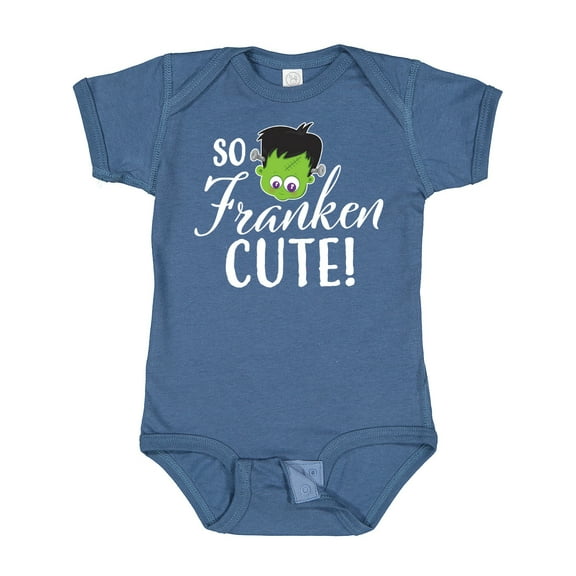 Inktastic Halloween So Franken Cute Boys or Girls Baby Bodysuit