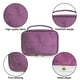 thumbnail image 3 of Bolsa de maquillaje, organizador de maquillaje de viaje, bolsas para brochas de maquillaje, color morado, 3 of 6
