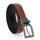 thumbnail image 1 of Cinturón Steve Madden, vestido casual de cuero para uso diario para hombre, color coñac y negro, 1 of 5