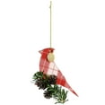 thumbnail image 3 of Martha Stewart Holiday Bird Ornament 4 Piece Set in Red and Green, 3 of 4