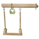 thumbnail image 2 of Soporte de madera para loros, jaula colgante con cuenta para masticar, suministros para mascotas, 1 Uds., juguetes de entrenamiento de nido para, 2 of 9