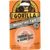 Gorilla Glue Mounting Tape Clear - Double-Sided, Strong Hold - 60 in x 1 in Roll