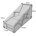 thumbnail image 5 of Heavy Duty Waterproof Sun Lounger Sunbed Garden Furniture Cover Patio Rattan-, 5 of 5