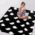 thumbnail image 4 of Halloween Ghost Blanket Cozy Soft Lightweight Flannel Throw Blanket for Gifts Bed Sofa Travel All Season Pets 40"x30", 4 of 6