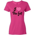 thumbnail image 3 of Inktastic I Love Disc Golf Women's T-Shirt, 3 of 5
