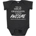 thumbnail image 3 of Inktastic Yeah My Great Grandson is Pretty Awesome Boys or Girls Baby Bodysuit, 3 of 5