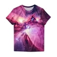 thumbnail image 6 of Ounisa Unisex Short Sleeve T Shirts Crew Neck Starry Sky Galaxy Print Casual Soft Loose Fit Spring Summer Daily Wear Fashion Tops S-5XL, 6 of 6