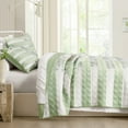 thumbnail image 2 of Wonderful Modern Farmhouse Piano Patchwork Velvet Quilt Set - 3pc All-Season Luxury Bedding, 2 of 5