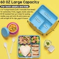 thumbnail image 3 of Bento Box Fimibuke con termo de 1,8 L y 3 compartimentos para niños, 3 of 8