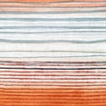 thumbnail image 2 of Sedona Stripes Orange Throw Pillow 20x20 Cotton Floral Accent, 2 of 3