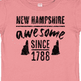thumbnail image 4 of Inktastic New Hampshire Awesome Since 1788 Boys or Girls Baby T-Shirt, 4 of 5
