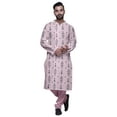 thumbnail image 4 of Atasi Kurta Pyjama de Fête pour Hommes Col Mandarin Manches Longues Kurta Pyjama Ethnique, 4 of 5