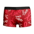 thumbnail image 4 of JHHLSF Mens Valentines Day Printed Underwear Style Red Special Heart Rose Shorts Mid Waist Pink,XL, 4 of 4