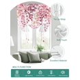 thumbnail image 2 of Pink Eucalyptus Leaves Tie Up Curtains for Windows 45 Inch Length Balloon Curtains Kitchen Adjustable Balloon Window Shade Summer Botanical Watercolor Tie Up Valance Bathroom Curtain Window 52"x45", 2 of 6