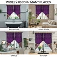 thumbnail image 3 of Purple Boho Floral Swag Valances for Windows 2 Pack, Kitchen Window Curtains 36 Inch Length, Vintage Ethnic Tribal Abstract Art Privacy Swag Curtains for Living Room/Bathroom with Rod Pocket 36"x36", 3 of 8