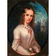 thumbnail image 3 of Fredrik Wohlfart 19x24 Black Modern Framed Museum Art Print Titled - Emilie Hogqvist (1852), 3 of 5