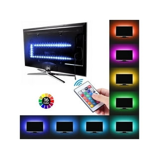 TSV 3.28ft USB LED Strip Light 5050 RGB 16 Colors for 32-40 TV PC Monitor  Backlight