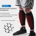 thumbnail image 4 of Funda de pantorrilla anticolisión con diseño de panal para deportes al aire libre, calcetines antipatadas para correr, fútbol, montañismo, equitación, protección de piernas, equipo de, 4 of 4