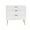 White Wooden Geometric Cabinet 32" x 15" x 32", variant on DecMode 31" x 31" White Wood Single Drawer Console Table with Mirror, 2-Pieces